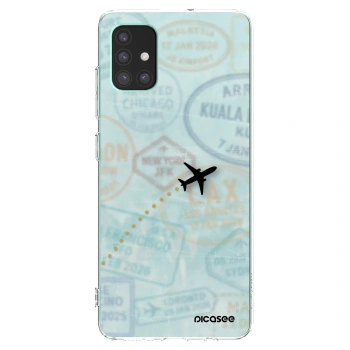 Picasee silikonski prozorni ovitek za Samsung Galaxy M51 M515F - FLIGHT PATH