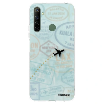 Picasee silikonski prozorni ovitek za Realme 6i - FLIGHT PATH