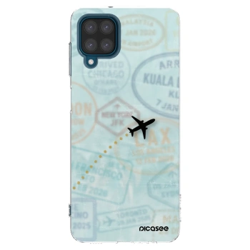 Picasee silikonski prozorni ovitek za Samsung Galaxy A12 A125F - FLIGHT PATH