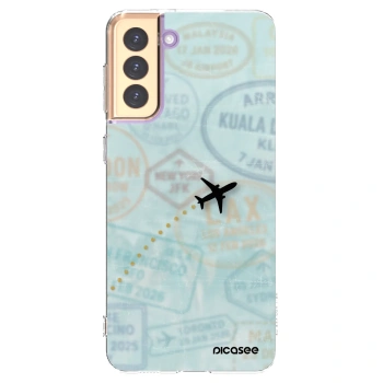 Picasee silikonski prozorni ovitek za Samsung Galaxy S21+ 5G G996F - FLIGHT PATH