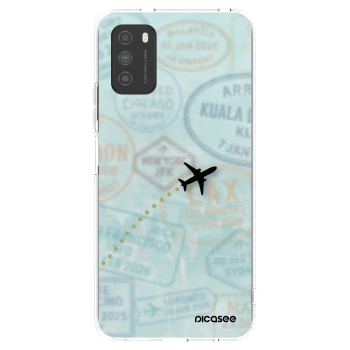 Picasee silikonski prozorni ovitek za Xiaomi Poco M3 - FLIGHT PATH