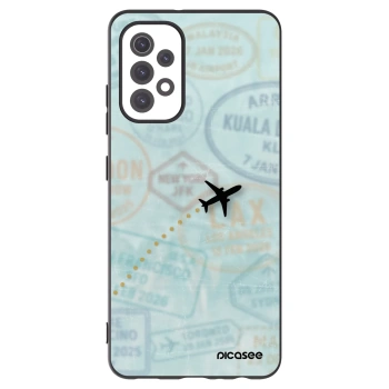 Picasee silikonski črni ovitek za Samsung Galaxy A32 5G A326B - FLIGHT PATH