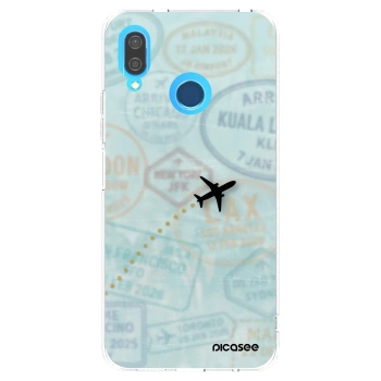 Picasee silikonski prozorni ovitek za Huawei P20 Lite - FLIGHT PATH