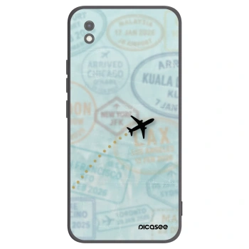 Picasee silikonski črni ovitek za Xiaomi Redmi 9AT - FLIGHT PATH
