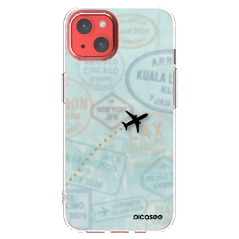Picasee silikonski prozorni ovitek za Apple iPhone 13 - FLIGHT PATH