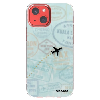 Picasee silikonski prozorni ovitek za Apple iPhone 13 mini - FLIGHT PATH