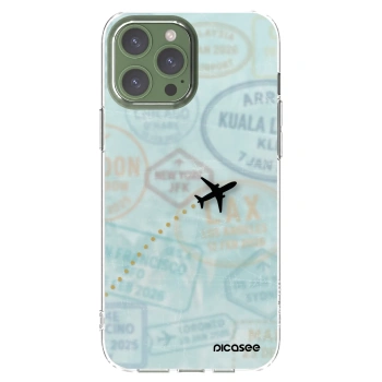 Picasee silikonski prozorni ovitek za Apple iPhone 13 Pro Max - FLIGHT PATH