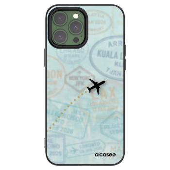 Picasee silikonski črni ovitek za Apple iPhone 13 Pro Max - FLIGHT PATH