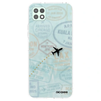 Picasee silikonski prozorni ovitek za Samsung Galaxy A22 A226B 5G - FLIGHT PATH