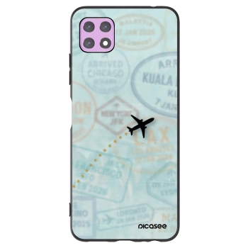 Picasee silikonski črni ovitek za Samsung Galaxy A22 A226B 5G - FLIGHT PATH
