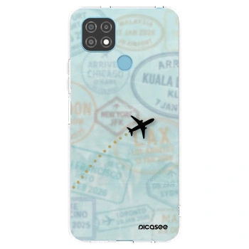Picasee silikonski prozorni ovitek za Realme C21 - FLIGHT PATH