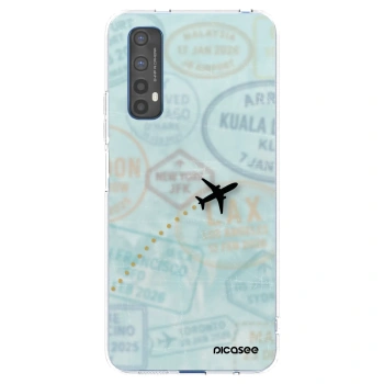 Picasee silikonski prozorni ovitek za Realme 7 - FLIGHT PATH