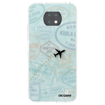 Picasee silikonski prozorni ovitek za Xiaomi Redmi Note 9T - FLIGHT PATH