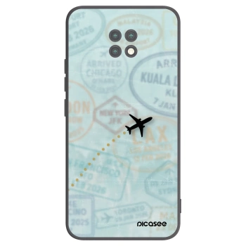Picasee silikonski črni ovitek za Xiaomi Redmi Note 9T - FLIGHT PATH