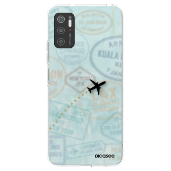 Picasee silikonski prozorni ovitek za Xiaomi Poco M3 Pro 5G - FLIGHT PATH