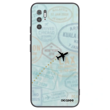 Picasee silikonski črni ovitek za Xiaomi Poco M3 Pro 5G - FLIGHT PATH