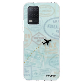 Picasee silikonski prozorni ovitek za Realme 8 5G - FLIGHT PATH