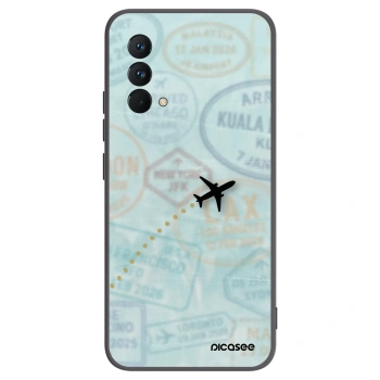 Picasee silikonski črni ovitek za Realme GT Master Edition 5G - FLIGHT PATH