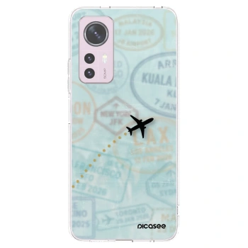Picasee silikonski prozorni ovitek za Xiaomi 12 - FLIGHT PATH