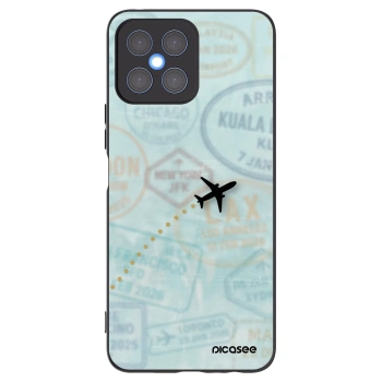 Picasee silikonski črni ovitek za Honor X8 4G - FLIGHT PATH