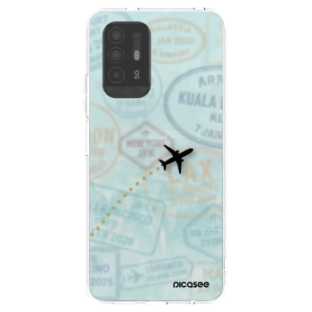 Picasee silikonski prozorni ovitek za OPPO A94 5G - FLIGHT PATH