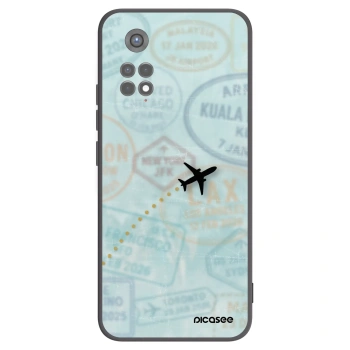 Picasee silikonski črni ovitek za Xiaomi Redmi Note 11S 5G - FLIGHT PATH