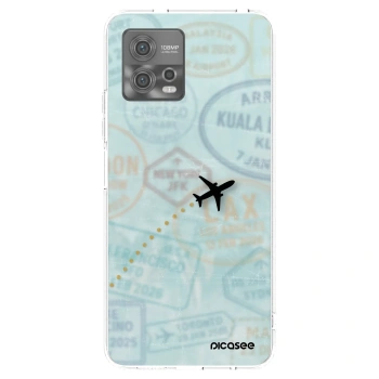 Picasee silikonski prozorni ovitek za Motorola Moto G72 - FLIGHT PATH