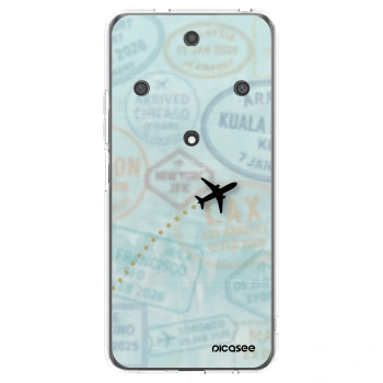 Picasee silikonski prozorni ovitek za Honor Magic5 Lite 5G - FLIGHT PATH