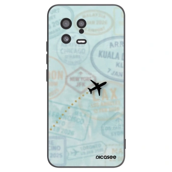 Picasee silikonski črni ovitek za Xiaomi 13 - FLIGHT PATH