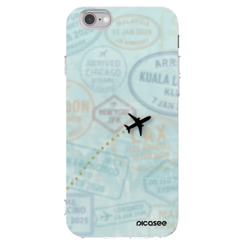 Picasee silikonski prozorni ovitek za Apple iPhone 6/6S - FLIGHT PATH