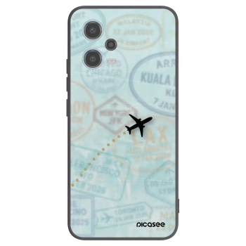 Picasee silikonski črni ovitek za Xiaomi Redmi Note 12 5G - FLIGHT PATH