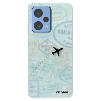 Picasee silikonski prozorni ovitek za Xiaomi Redmi Note 12 Pro 5G - FLIGHT PATH