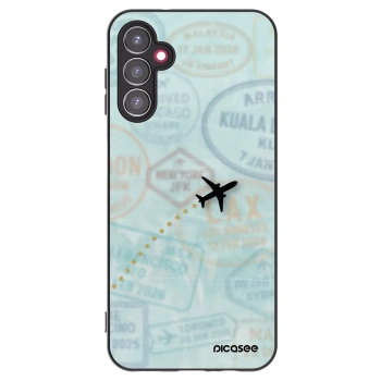 Picasee silikonski črni ovitek za Samsung Galaxy A14 4G A145R - FLIGHT PATH