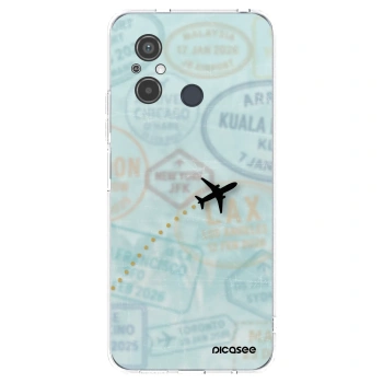 Picasee silikonski prozorni ovitek za Xiaomi Redmi 12C - FLIGHT PATH