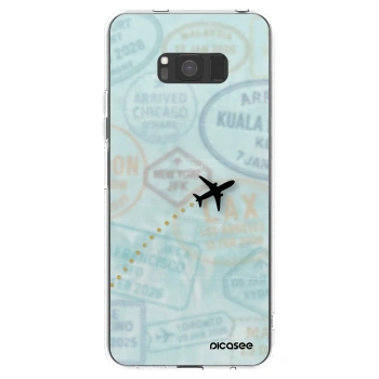 Picasee silikonski prozorni ovitek za Samsung Galaxy S8 G950F - FLIGHT PATH