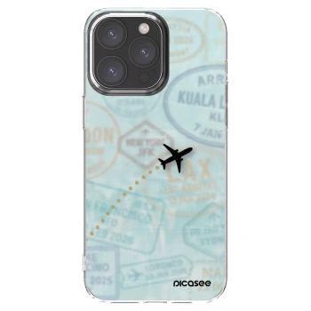 Picasee silikonski prozorni ovitek za Apple iPhone 15 Pro Max - FLIGHT PATH