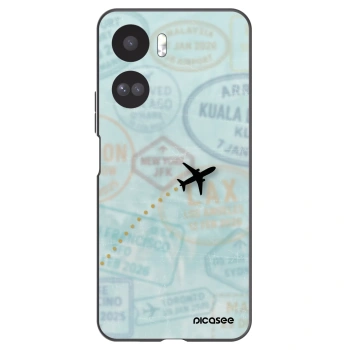 Picasee silikonski črni ovitek za Honor 90 Lite 5G - FLIGHT PATH