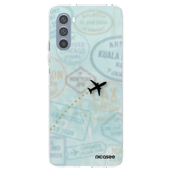 Picasee silikonski prozorni ovitek za Motorola Moto G62 - FLIGHT PATH