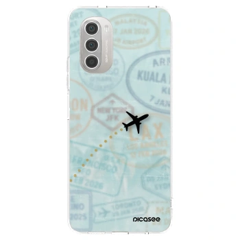 Picasee silikonski prozorni ovitek za Motorola Moto G51 - FLIGHT PATH