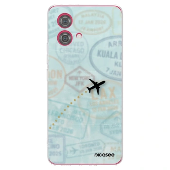 Picasee silikonski prozorni ovitek za Motorola Moto G84 5G - FLIGHT PATH
