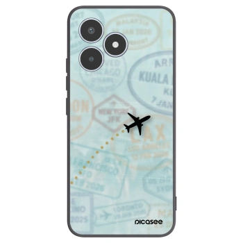 Picasee silikonski črni ovitek za Realme C53 - FLIGHT PATH