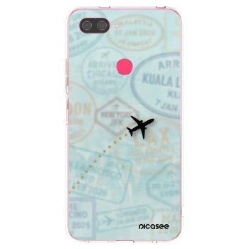 Picasee silikonski prozorni ovitek za Xiaomi Mi 8 Lite - FLIGHT PATH