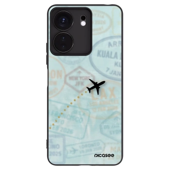 Picasee silikonski črni ovitek za Xiaomi Redmi 13C 4G - FLIGHT PATH