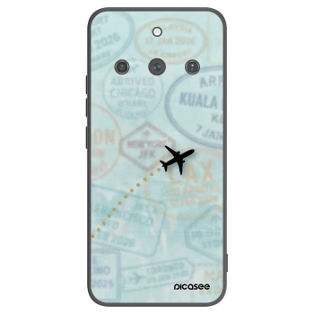 Picasee silikonski črni ovitek za Realme 11 Pro+ - FLIGHT PATH