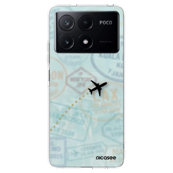 Picasee silikonski prozorni ovitek za Xiaomi Poco X6 Pro - FLIGHT PATH