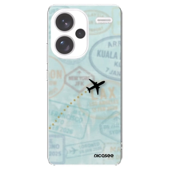 Picasee silikonski prozorni ovitek za Xiaomi Redmi Note 13 Pro+ 5G - FLIGHT PATH