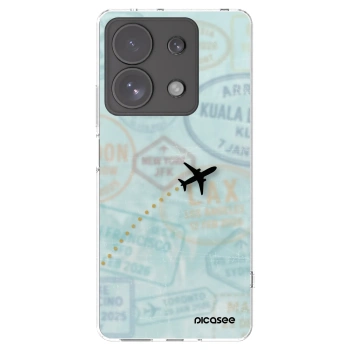 Picasee silikonski prozorni ovitek za Xiaomi Redmi Note 13 Pro 4G - FLIGHT PATH