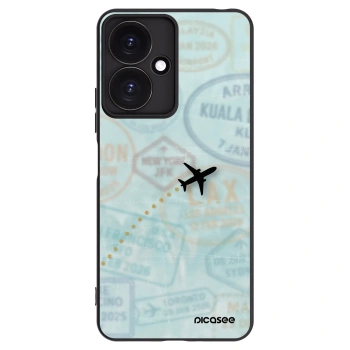Picasee silikonski črni ovitek za Xiaomi Redmi 13C 5G - FLIGHT PATH