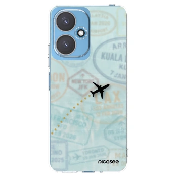 Picasee silikonski prozorni ovitek za Xiaomi Redmi 13C 5G - FLIGHT PATH