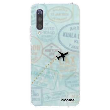 Picasee silikonski prozorni ovitek za Xiaomi Mi 9 - FLIGHT PATH